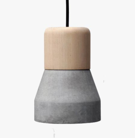 Hanglamp Gaby, beton/hout