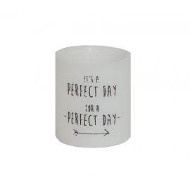 Holle kaars 'perfect day', Rustik Lys