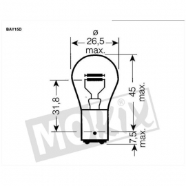 7. Lamp Yamaha Neo's BAY15D 12V 21/5W Bollard