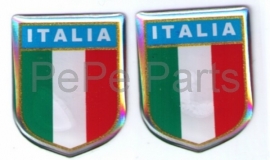 Sticker vlag Italie klein 2pcs