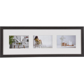 Houten fotolijst Modern 20x60 donker bruin