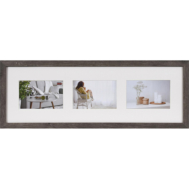 Houten fotolijst Modern 20x60 donker grijs