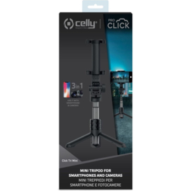 Celly pro click Mini statief voor smartphone en camera 3 in 1