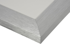 Luzern Aluminium 20x20 cm zilver