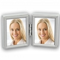 Zep zilver plated lijst 2x pasfoto 3,5x4,5