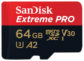 SanDisk SDXC Extreme Pro 64GB 200mb/s -Micro SDXC UHS-1
