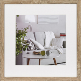 Houten fotolijst Modern 40x40 midden bruin