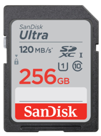 Sandisk Ultra SDXC UHS-1   256GB 120Mb/s