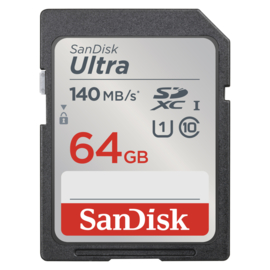 Sandisk Ultra SDXC UHS-1   64GB 140mb/s