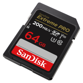 SanDisk SDXC Extreme Pro 64GB 200/90 mb/s - V30