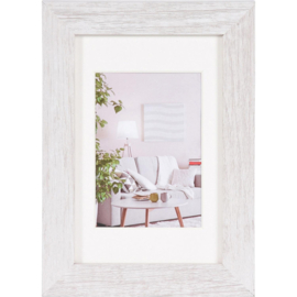 Houten fotolijst Modern 10x15 wit