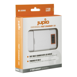 Jupio Universal Fast Charger LCD (USB-C input)