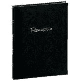 Receptie album "Basic Line" Zwart   32 blz met vakjes