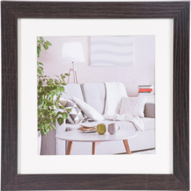 Houten fotolijst Modern 20x20 donkerbruin