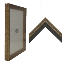 Houten lijst Rustiek 20x30 goud met AR glas