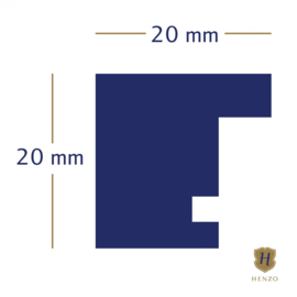 Houten fotolijst Modern Galerij  wit 23x50 voor 3x 13x18