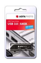 AgfaPhoto USB-Stick 64 GB, USB 3.0 zwart
