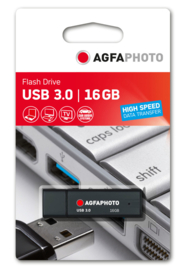 AgfaPhoto USB-Stick 16 GB, USB 3.0 zwart