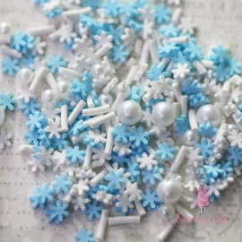 DMCS4295 Dress My Craft Shaker Slices Snowflakes Mix 8g