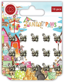 CCMCHRM027 Craft Consortium Sandy Paws Little Crabs Metal Charms