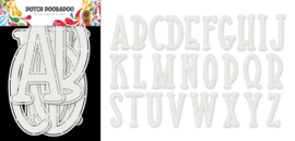 470.784.106 Dutch Doobadoo Stencil Art Alphabet 4