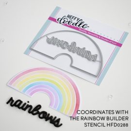 HFD0289 Heffy Doodle Rainbow Builder Dies