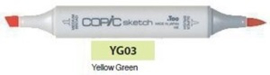 YG03 Copic Sketch Marker Yellow Green