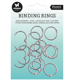SL-ES-RING03 Binding click rings Silver