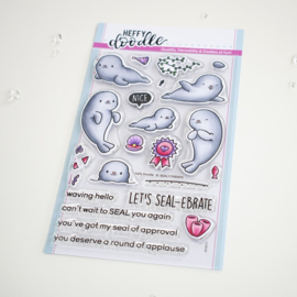 HFD0273 Heffy Doodle Sealy Friends Clear Stamps