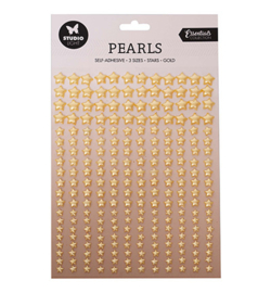 SL-ES-PEARL11 Studio Light pearls Gold  stars