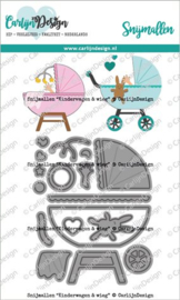 CDSN-0152 Snijmallen Kinderwagen & wieg