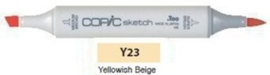 Y23 Copic Sketch Marker Yellowish Beige