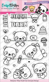 CDJD-0024 CarlijnDesign Stempels Baby Panda
