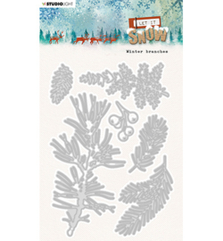 SL-LIS-CD375 Stansmal Let it snow Winter branches