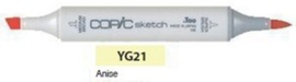 YG21 Copic Sketch Marker Anise