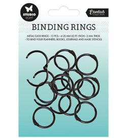 SL-ES-RING01  Binding click rings Black