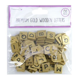 DCBS227 Dovecraft Gold Wooden Letters