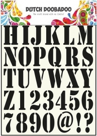 470.455.001 Dutch Stencil Art Alphabet 1