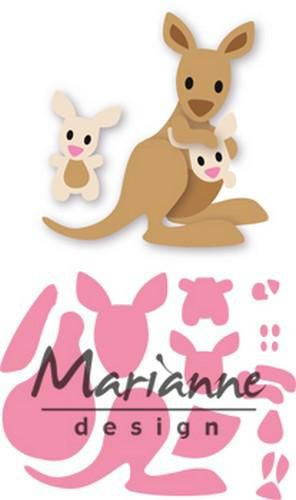 COL1446 Marianne Design Collectables Eline‘s kangaroo & baby