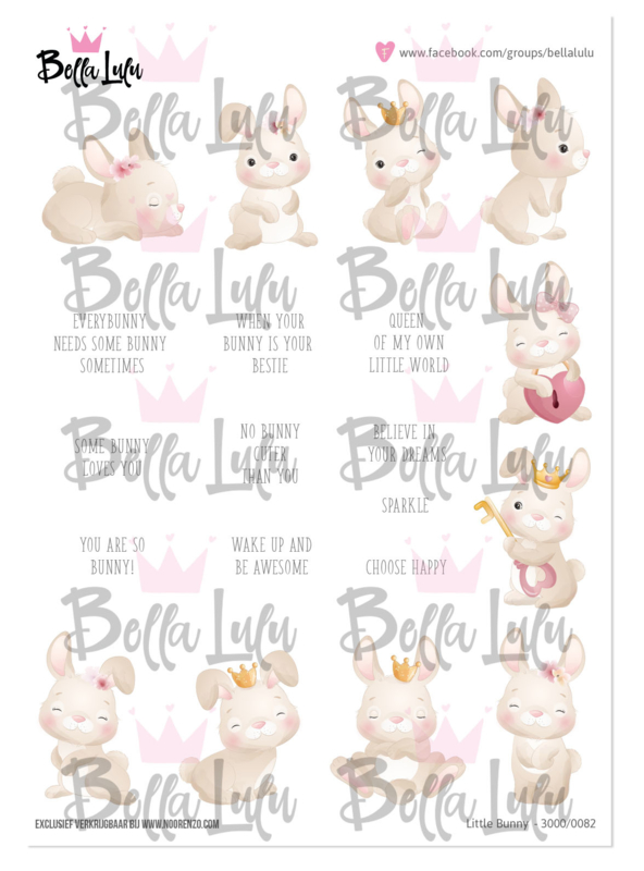 3000/0082 Bella Lulu Knipvel Little Bunny