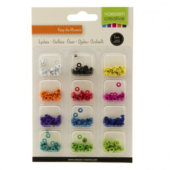 10824-02 Eyelets kit 12 kleuren x300 briljant