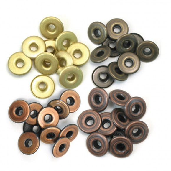 41595-4 We R Memory Keepers wide eyelets copper warm metal