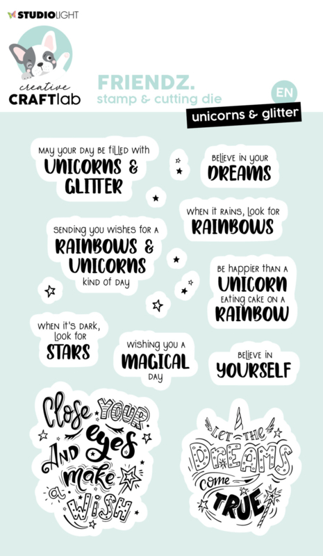 CCL-MFR-STAMP220  CraftLab Stempel Unicorns & glitter Friendz