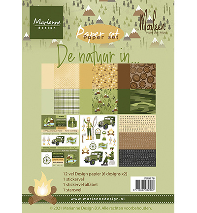 PK9176 Pretty Papers - De natuur in by Marleen