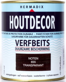 Hermadix Houtdecor Verfbeits Transparant Noten 655 750 ml