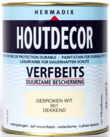Hermadix Houtdecor Verfbeits Gebroken Wit 601 750 ml