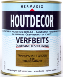 Hermadix Houtdecor Verfbeits Transparant Groen 656 750 ml