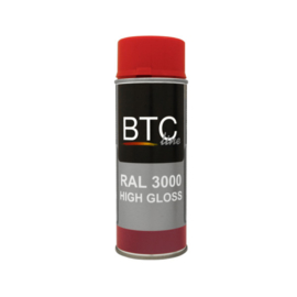 BTC Spray Professional Ral 3000 Hoogglans 400 ml