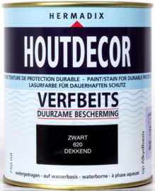 Hermadix Houtdecor Verfbeits Zwart 630 750 ml