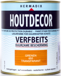 Hermadix Houtdecor Verfbeits Transparant Grenen 652 750 ml